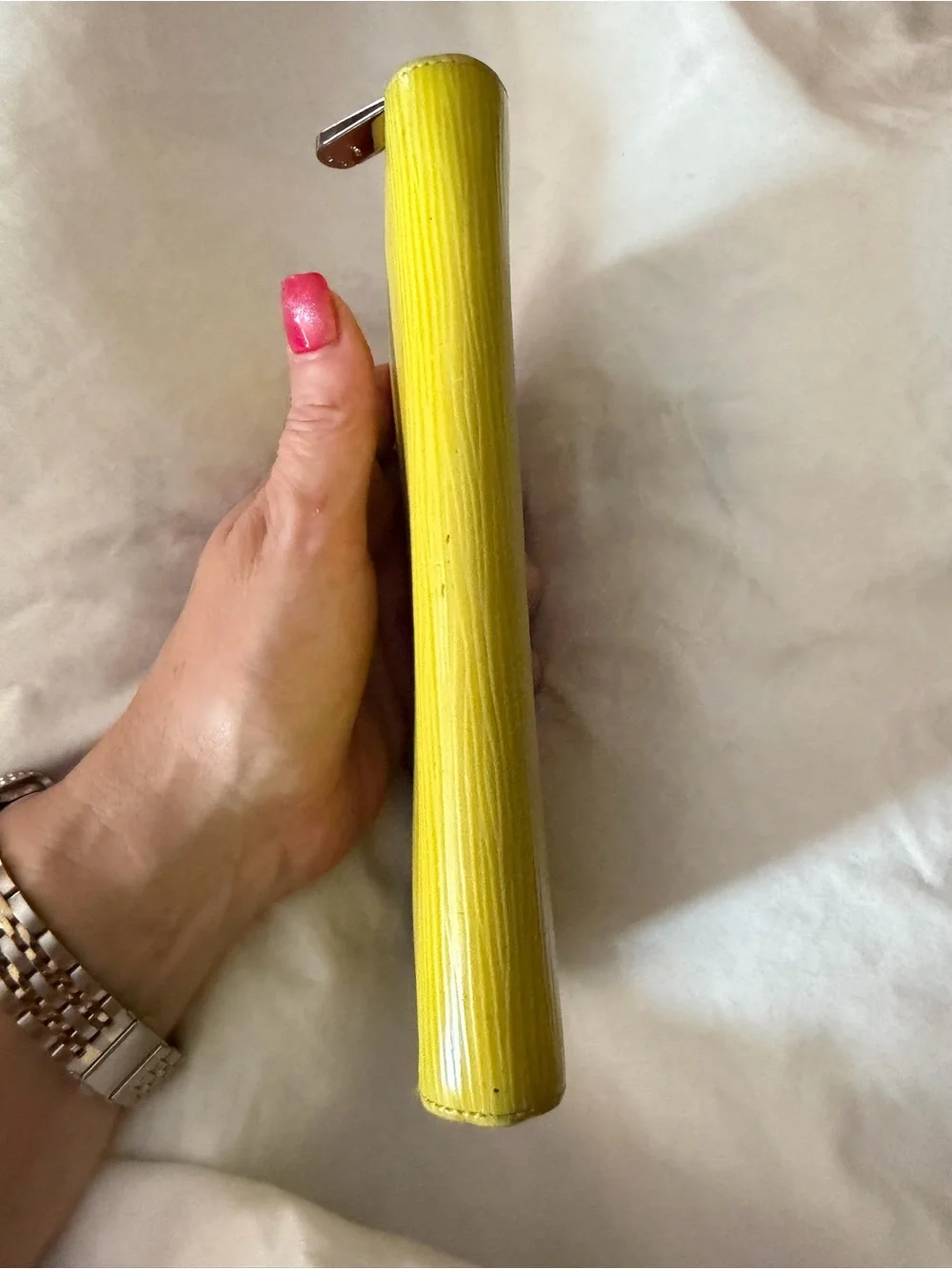 Louis Vuitton Yellow Epi Zip-Around Wallet